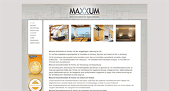 Desktop Screenshot of maxxum-immobilien.de